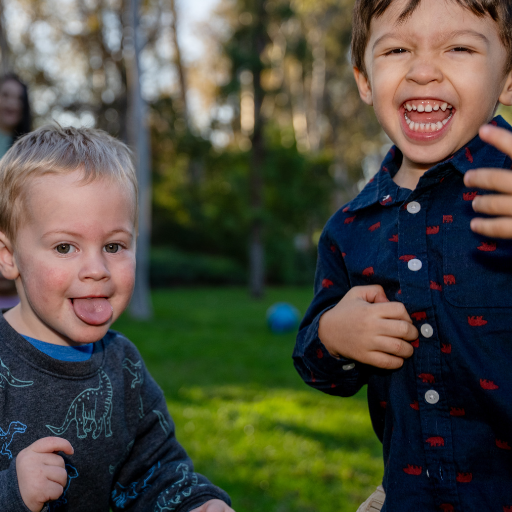 Children playing outdoors at Chiquitines